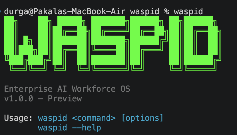 WASPID terminal CLI